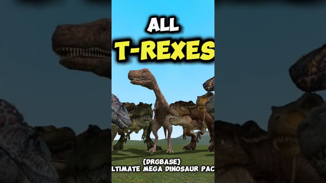 All T-rexes - Ultimate Dinosaur Mega Pack Gmod 