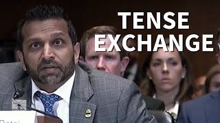 Kash Patel explodes during Senate hearing over drinking allegations