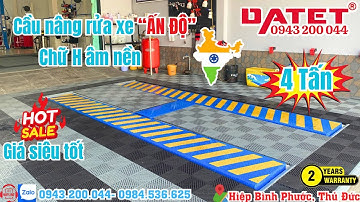 Cầu nâng 1 trụ rửa xe Ấn Độ loại âm nền chữ H 4 tấn nhập khẩu Ấn Độ. Bảo hành 5 năm #caunangando