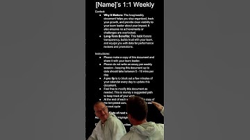 Weekly Brag Document