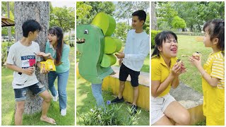 Paper dinosaur toys new videos Sunny TV 🦖🤣❤️ Funny #shorts tiktok