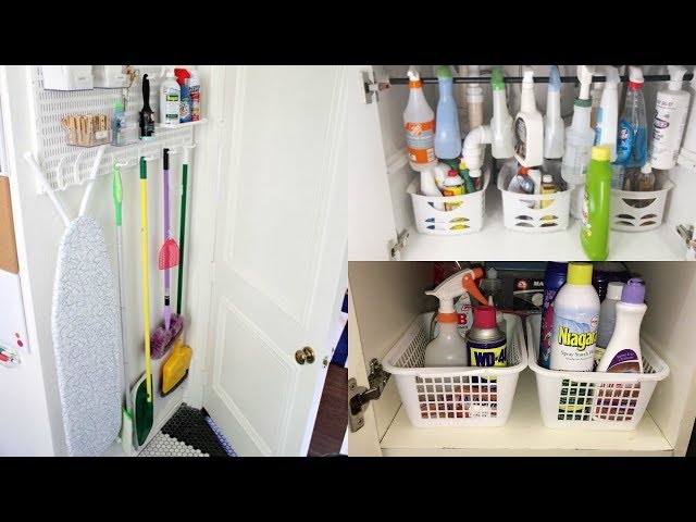 Ideas para organizar los productos de limpieza –canalHOGAR