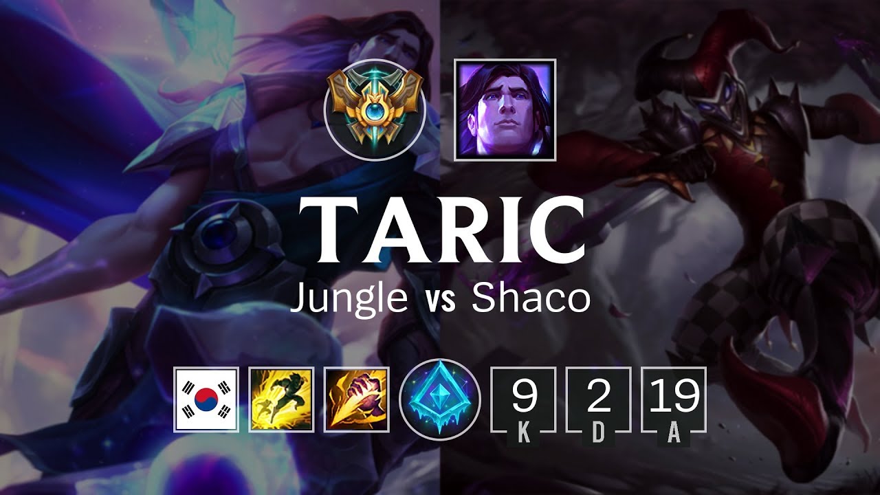 Taric Jungle vs Shaco - KR Master Patch 8.24