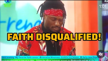 FAITH DISQUALIFIED FROM BBNAIJA HOUSE 3 DAYS TO THE END OF THE SHOW