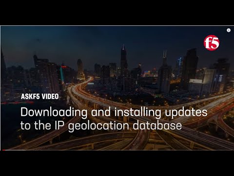 Downloading and installing updates to the IP geolocation database