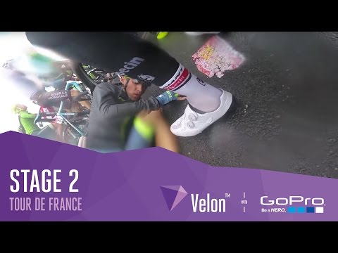 Tour de France 2016: Stage 2 on-board highlights