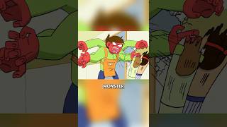 The mother got angered by her son and turned into a monster with eight arms.