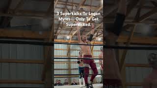 3 Superkicks To Logan Myers … Only To Get Superkicked #prowrestling #independentwrestling