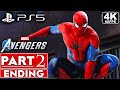 MARVEL'S AVENGERS SPIDER-MAN ENDING PS5 Gameplay Walkthrough Part 2 [4K 60FPS] - No Commentary