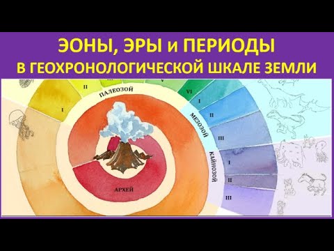 6 .  Эоны, эры и периоды в геохронологической шкале Земли