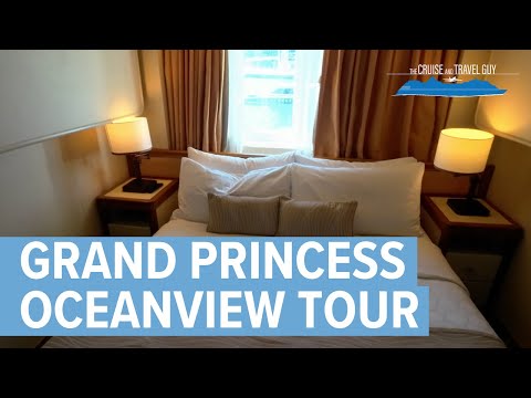 Grand Princess Oceanview P246 Room Tour Video Thumbnail