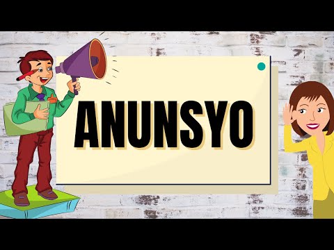 Video: Paano Sumulat Ng Anunsyo