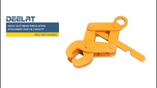 Heavy Duty Beam Tongs Lifting Attachment 2000 Lb. Capacity Sku