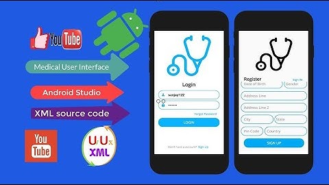 Android Development Tutorial - Medical Booking App part 1 Login page|  User Register page| Android