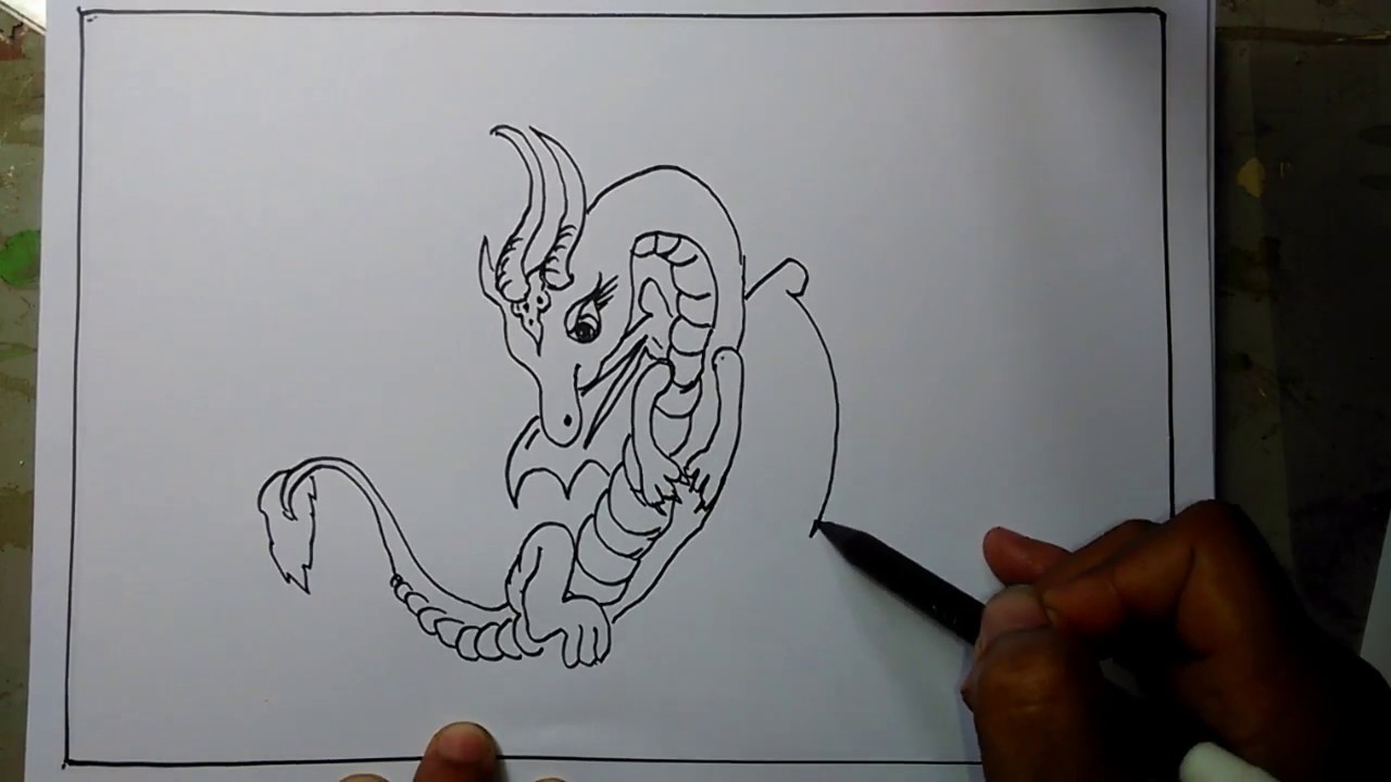 How to Draw a Dragon - YouTube