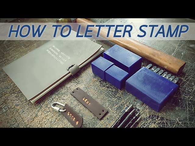 Making Letter Stamp Labels & Notebooks 