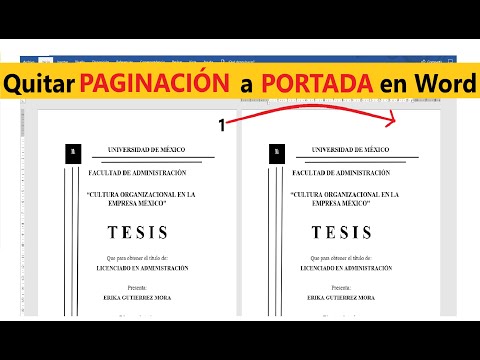 Vídeo: Com Eliminar Un Número De Pàgina D'una Pàgina De Títol De Word