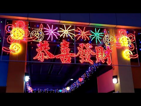 Chinese New year lights &amp; Plants. - YouTube