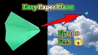 How To Make a Paper Plane Easy that Flies 200 Feet | Amazing Fold Papers