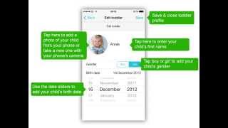 Emma's Diary Toddler App - How to register screenshot 1