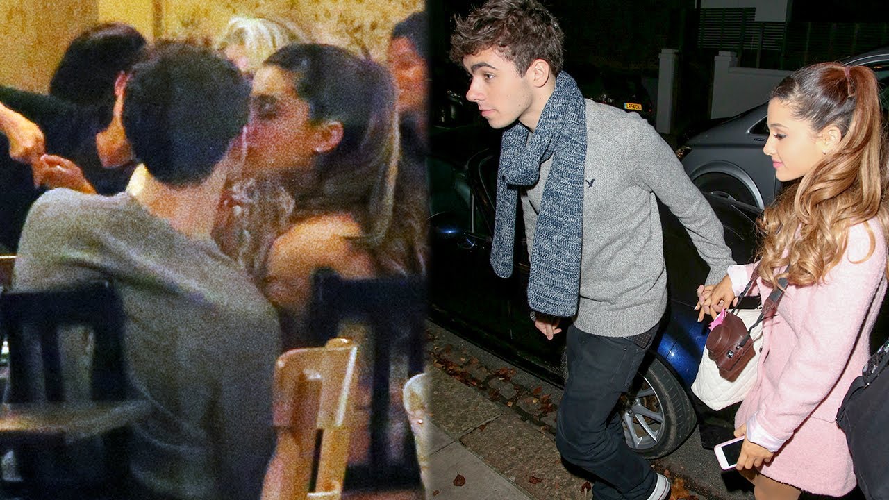 Ariana Grande and Nathan Sykes Kissing in London! - YouTube