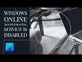 Windows online troubleshooting service is disabled