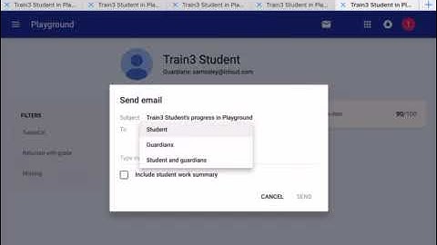 Email Parents a Progress Report from Google Classroom