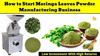 How to Start a  Moringa Leaves Powder Manufacturing Business