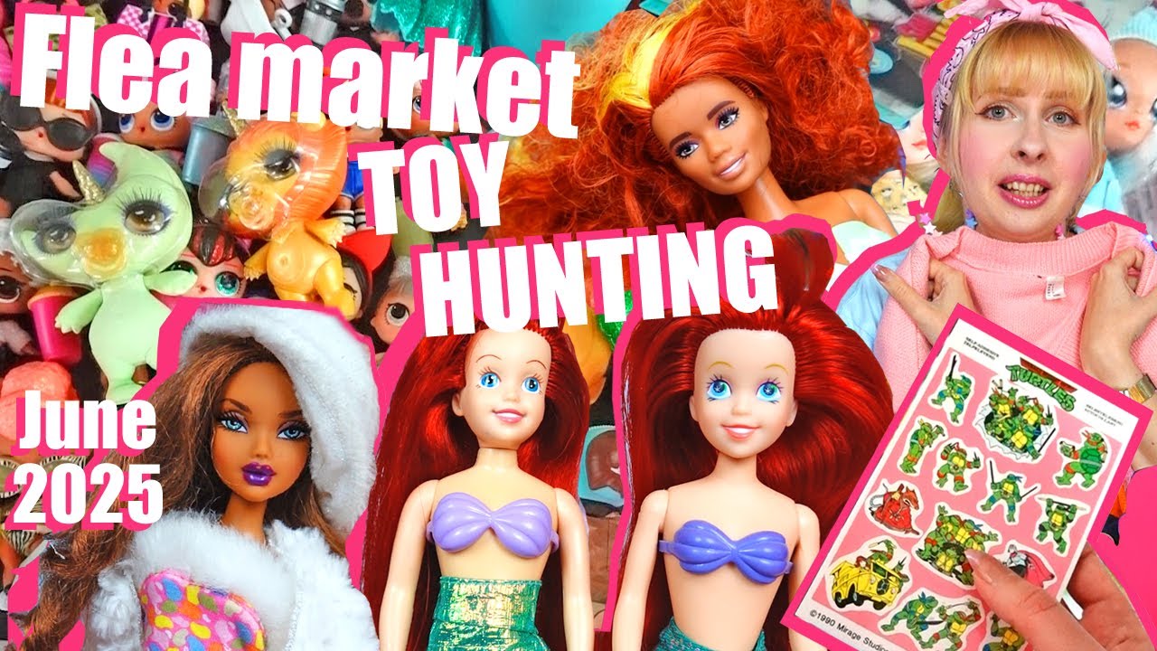 You don't always find gold at the flea market. TOY HUNTING - Tyco Ariel, My Scene, Barbie, Turtles