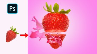 Strawberry Slice Manipulation In photoshop || Photoshop Tutorial