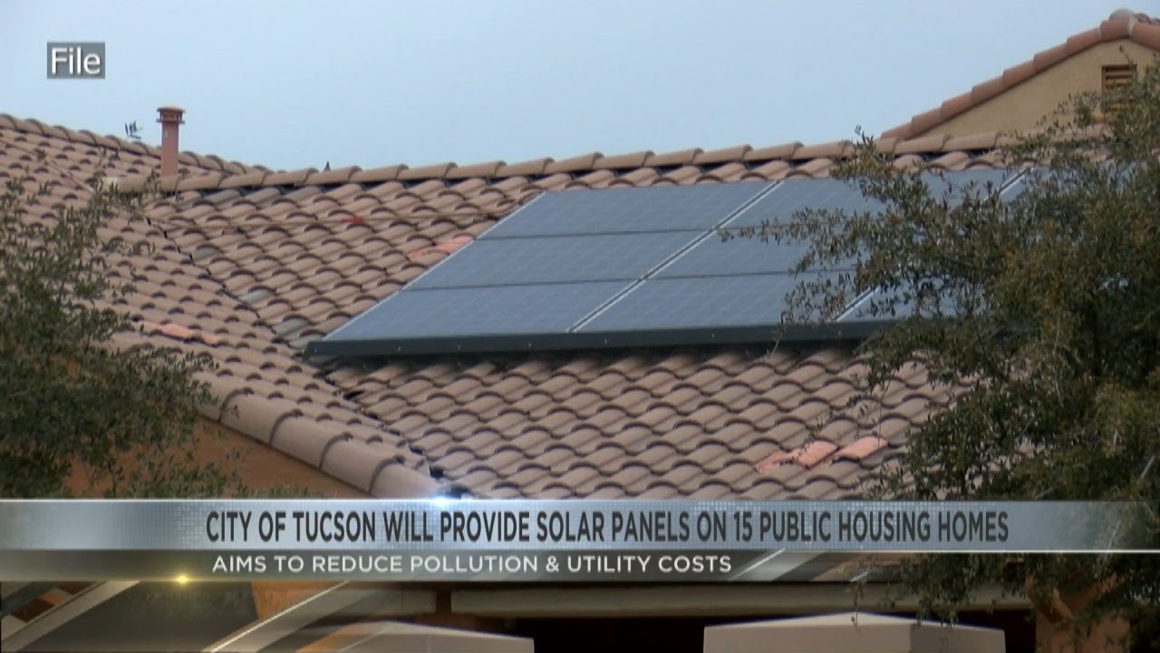 City of Tucson to provide solar panels to 15 single family homes