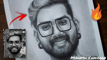 Mahesh Chavan drawing🔥Pencile shading Easy step for beginners by Aditya Vyawahare Arts