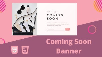 Create a Coming Soon Page Using HTML & CSS | Frontend Mentor Challenge