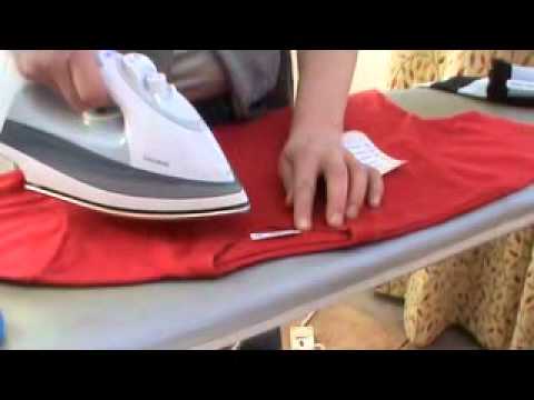 How to iron on name tags for clothing 