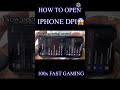 How to increase iphone dpi for better gaming experience shorts