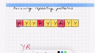 G6 Unit 1: PA1-2 P1: Repeating Patterns