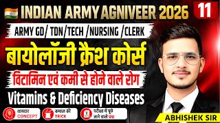Army Chemistry Crash Course | Chapter 11 | Vitamins & Deficiency Diseases | By Abhishek sir