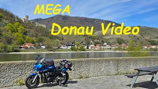 Motorradreise 🏍️Donau aufwärts nähe Tulln 🇦🇹 bis Passau 🇩🇪  MEGA Video