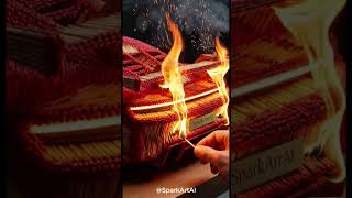 🔥 10,000 Matches vs Porsche Mission X - Cinematic Fire ASMR! #shorts
