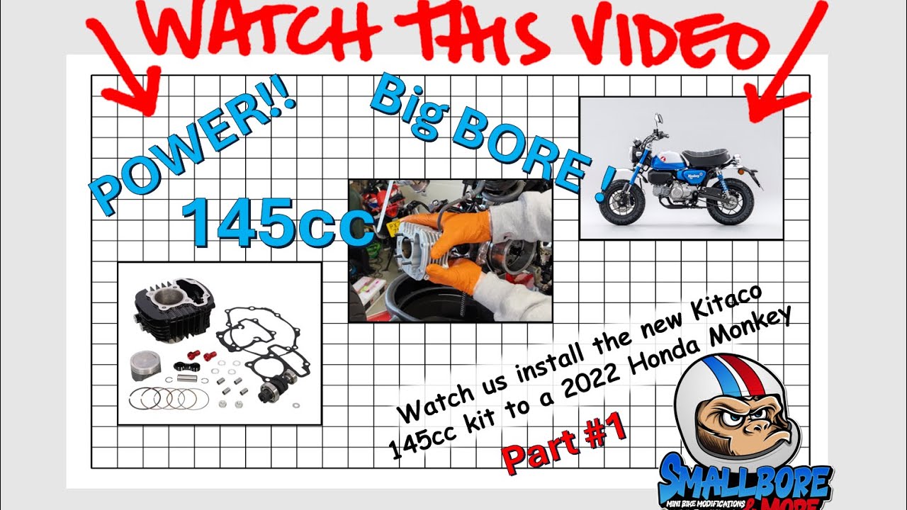 Kitaco 145cc Big Bore Kit for Honda Monkey and Grom (Part One)