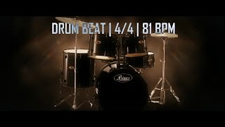 Drum beat in 4/4 at 81 BPM