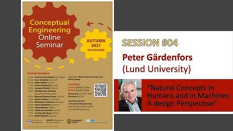 04-04 | Peter Gärdenfors (Lund) @ Conceptual Engineering Online Seminar