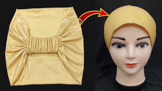 Hijab Cap Cutting And Stitching/ Inner Hijab Cap Cutting Stitching/ Hijab Inner Cap DIY/ HijabCapdiy