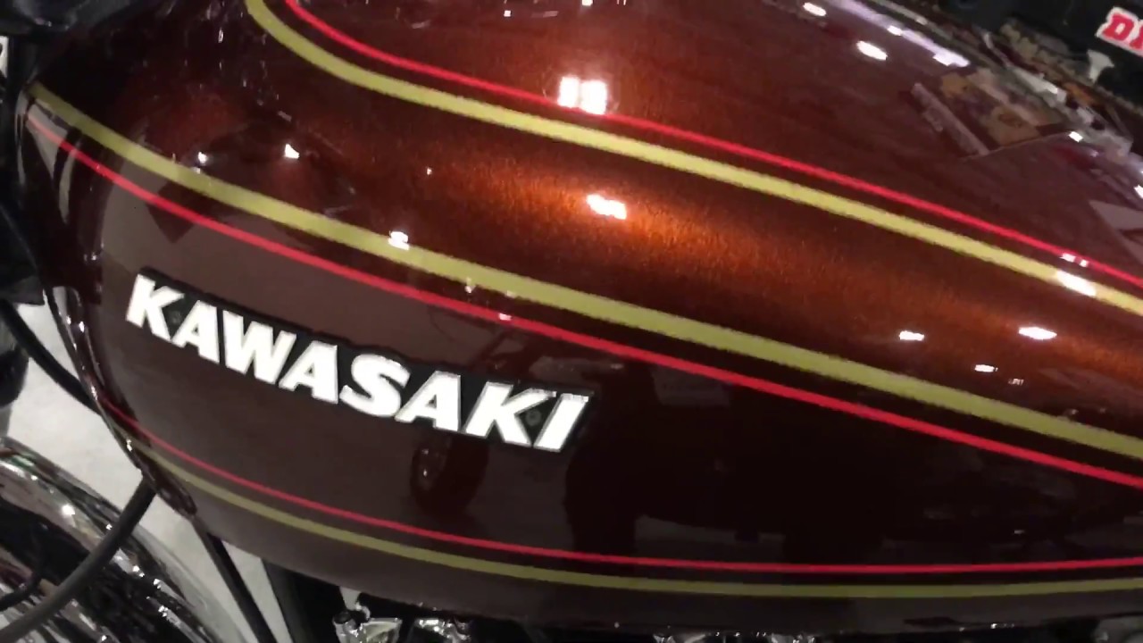 MUST SEE MINT Kawasaki KZ 900 with lots of Chrome Up for Bid - YouTube
