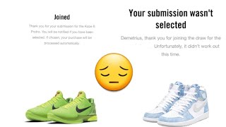 Is Nike Snkrs app "Draw" a problem?