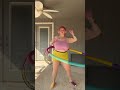 Plus Size Curvy Girl Hula Hooping