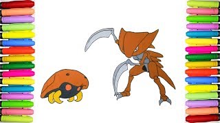 Pokemon Coloring Pages - Kabuto And Kabutops