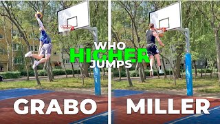 Who Jumps Higher? Closest Bounce Dunk attempt EVER. by Miller Dunks 502 views 8 days ago 4 minutes, 5 seconds