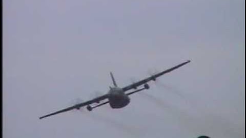 C-130 Hercules Low Pass RAF