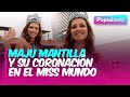 MAJU MANTILLA y la vez que obtuvo la coronación en el MISS MUNDO